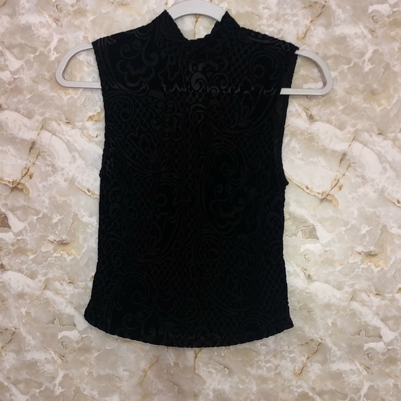 Velvet Patterned Top - Picture 3 of 5